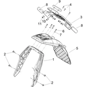 Couvercle arrière - Pare-boue