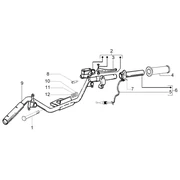 Pieces composant le guidon