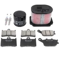 KIT/PACK ENTRETIEN MOTO ADAPTABLE YAMAHA 700 MT-07 2014> PLAQUETTE ORGANIQUE (PACK 7 PIECES) -SELECTION P2R