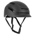 CASQUE VELO ADULTE NEWTON URBAIN COMMUTER NOIR MAT TAILLE 59-61 REGLAGE MOLETTE / ECLAIRAGE ARRIERE USB 270 g -INCLUS CABLE