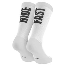 CHAUSSETTES/SOCQUETTES ETE GIST RIDE FAST BLANC 43/47 ANTIBACTERIEN - HAUTEUR 22CM (PAIRE) -5875
