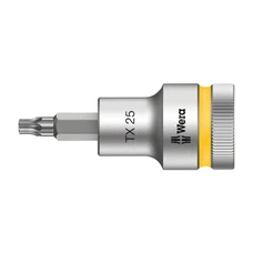DOUILLE TORX WERA 8767 HF ZYKLOP 1/2 T25 LONGUEUR 60 mm (VENDU A L'UNITE) -MARQUE ALLEMANDE POUR LES ATELIERS
