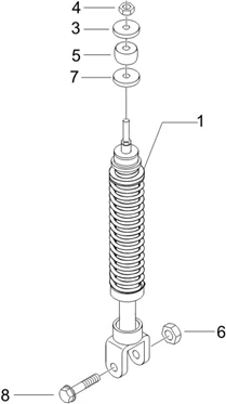 Suspension arrière - Amortisseur/s