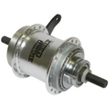 WHEEL HUB- REAR FOR URBAN BIKE  STURMEY ARCHER SILVER 36 spokes-  2 SPEED +BRAKE INTO WHEEL HUB-
