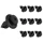 RIVET/CLIPS/AGRAFE DE CARROSSERIE/CARENAGE PLASTIQUE NOIR DIAM 6 mm A VISSER (VENDU PAR 10) -SELECTION P2R