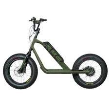 TROTTINETTE ELECTRIQUE RMS BIKE 20F-X KAKI RAL 6003 MOTEUR 500 W HOMOLOGUE NF EN 1476 (DIM 1,78x0,83x1,18 M) -MADE IN FRANCE