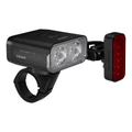ECLAIRAGE VELO USB KIT OSRAM EXPLORER X 500 NOIR FONCTION ECLAIRAGE AUTOMATIQUE/FEU STOP (AUTONOMIE MODE 100% 3H) (AVANT+ARRIERE)
