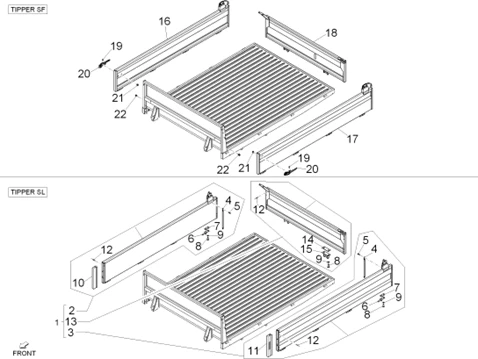 Ridelles du plateau (Tipper)