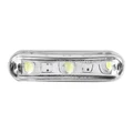 LICENSE PLATE LIGHT REPLAY WITH LEDS (MINI TRANSPARENT/NOIR) WITH MOUNTING BRACKET (3 CLEAR LEDS) (L 40mm / H 10mm / W18mm) -CEE APPROVED