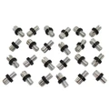 SLOTTED BRAKE CABLE ADJUSTER- M10 L11,5mm (SLOTTED SCREW) ALUMINIUM SILVER (25 IN A BAG)