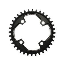 CHAINRING FOR MTB-FOR SINGLE- 36T. Ø94 BLACK -ALUMINIUM- 7075 STRONGLIGHT -4 ARMS-for SRAM X01 11 Speed- Thickness 5 mm