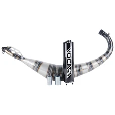 POT 50 A BOITE VOCA ROOKIE POUR FANTIC 50 XE, XM 2021> (PASSAGE BAS - SILENCIEUX ALU NOIR)