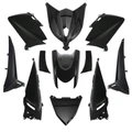CARROSSERIE/CARENAGE MAXISCOOTER ADAPTABLE YAMAHA 530 TMAX 2012>2014 NOIR BRILLANT (KIT 11 PIECES) -P2R