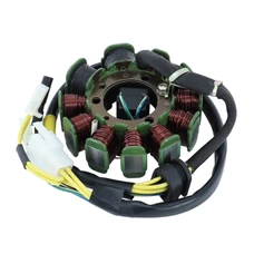 STATOR ALLUMAGE MAXISCOOTER ADAPTABLE MOTEUR SYM 125 HD 2004>2008, HD 2 2001>2015, EVO 2009>2013, JOYRIDE 2001>2015, 150 JOYRIDE, 200 HS/PEUGEOT 125 LXR  4T CARBURATEUR  (11 PÔLES - TRIPHASE)  -SGR-