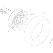 Roue arrière