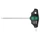 CLE TORX MANCHE EN T WERA 467 HF T10x100mm NOIR/VERT (VENDU A L'UNITE) -MARQUE ALLEMANDE POUR LES ATELIERS