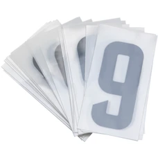 LICENSE PLATE NUMBER FOR MOTORBIKE/SCOOT 45mm PVC - 9 - (SOLD PER 10)