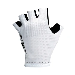 GANTS VELO COURT GIST RACE ETE BLANC S (PAIRE SUR CARTE) SANS VELCRO -5527