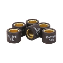 GALET/ROULEAU SCOOT MAGNETI MARELLI 15x12 5,5g (x6) POUR MBK 50 BOOSTER, NITRO, OVETTO, STUNT/YAMAHA 50 BWS, AEROX, NEOS, SLIDER