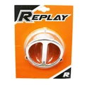 ECOPE DE REFROIDISSEMENT ADAPTABLE MBK 50 BOOSTER 1990>2003, STUNT 2000>2003/YAMAHA 50 BWS 1990>2003, SLIDER 2000>2003 CHROME  -REPLAY-