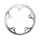 CHAINRING FOR ROAD BIKE- 5 Arms- 50T.Ø 130 -OUTER- ALUMINIUM SILVER- 7075 TA ALIZE (SHIMANO TYPE)8/9/10 Speed