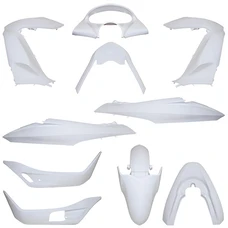 CARROSSERIE/CARENAGE MAXISCOOTER ADAPTABLE HONDA 125 PCX 2010>2013 BLANC BRILLANT (KIT 11 PIECES) -P2R