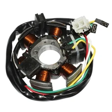 STATOR ALLUMAGE 50 A BOITE ADAPTABLE MINARELLI 50 AM6 / APRILIA 50 RS 1991>2005 / MBK 50 XLIMIT 2003>2006 / RIEJU 50 RR, SPIKE 1998> / YAMAHA 50 DTR 2003>2006 (80W) (SANS PLATINE) -P2R