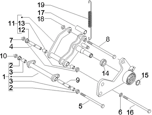 Bras oscillant