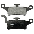 PLAQUETTE DE FREIN NEWFREN POUR YAMAHA 125 BW'S 2010> AV, 125 XENTER 2012>2016 AV, 150 XENTER 2012>2016 AV  (L109.5mm - 113.6mm - H 51mm - 41.2mm - P 8.8mm)  (FD0486BE)  (ELITE ORGANIQUE)