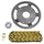 CHAIN AND SPROCKET KIT FOR DERBI 50 SENDA 1996>1999  420  12x53 (BORE Ø 53mm + OFFSET) (OEM SPECIFICATION)  -AFAM-