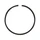 PISTON COMPRESSION RING-  "PIAGGIO GENUINE PART" 500 FUOCO, BEVERLY, MP3, X10  -833450-