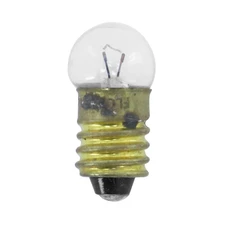 AMPOULE/LAMPE STANDARD  6V  2W  CULOT E-10 GRAISSEUR BLANC A VISSER (FEU DE POSITION) (VENDU A L UNITE)  -FLOSSER-