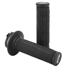 REVETEMENT POIGNEE PROGRIP MOTO OFF ROAD 809 SIMPLE DENSITE NOIR/NOIR CLOSED END 115mm (AVEC LOCK ON - LIVRER AVEC 7 EMBOUTS 2T ou 4T) (CROSS/MX) (PAIRE)