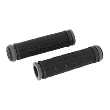 HAND GRIPS FOR URBAN BIKE/TREKKING- BLACK PAVED GRIPS Lg125m (PAIR)