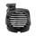 CACHE TURBINE SCOOT ADAPTABLE MBK 50 OVETTO 4T 2008>/YAMAHA 50 NEOS 4T 2008> NOIR  -P2R-