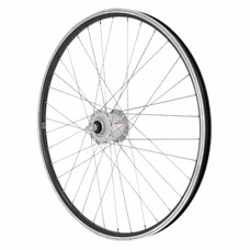 WHEEL FOR MTB- 27,5" ER10 FRONT - BLACK ALUMINIUM- DOUBLE WALL - SHIMANO HUB DYNAMO DH2N 6 VOLT-3W