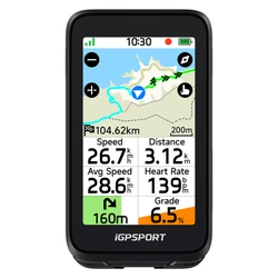 GPS / COMPTEUR iGPSPORT BiNavi Air COULEUR FULL TACTILE TRANSFLECTIF - CARTOGRAPHIE / ANT+ / BLE5 / AUTONOMIE 35H / MULTI FONCTIONS COMPATIBLE > STRAVA ET KOMOOT - 77 g