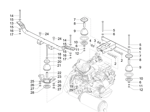 Supports moteur