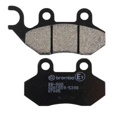 PLAQUETTE DE FREIN BREMBO POUR SYM 125 SYMPHONY 2009> AV, 125 FIDDLE III 2014>2017 AV / PEUGEOT 50-125-150 TWEET 2010> AV, 125-200 LXR 2010> AV (SCOOTER CARBONE CERAMIQUE) -07005