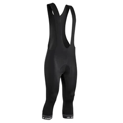 ADULT BIB SHORTS - GIST 3/4 LENGTH - COOLMAX BLACK XL -5150
