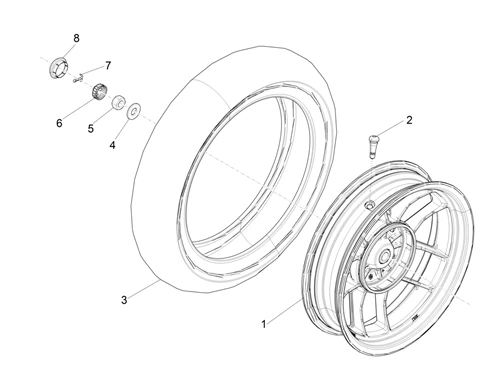 Roue arrière