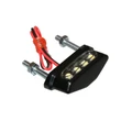 LICENSE PLATE LIGHT UNIVERSAL REPLAY 4SMD (POWERFUL) TRANSPARENT/BLACK (L 42mm / H 15mm / W 20mm)-CEE APPROVED- (PAIR)