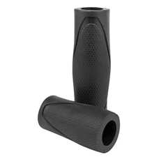 HAND GRIPS FOR URBAN BIKE - ERGOTEC SILICON BLACK Lg 130/87mm (PAIR)