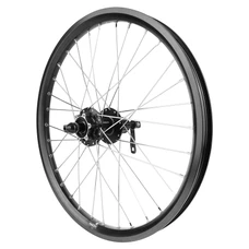 ROUE VTT / CARGO / VAE / E-BIKE / LONGTAIL DISQUE BLOCAGE 20" KARGO L ARRIERE NOIR MOYEU SHIMANO M475 6 TROUS CASSETTE 11/10/9V (RENFORCE) JANTE 25C 32 RAYONS INOX -POIDS MAX 225Kgs