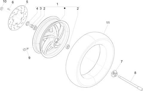 Roue avant