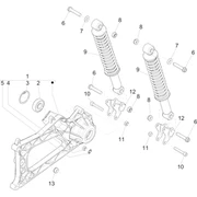 Suspension arrière - Amortisseur/s 