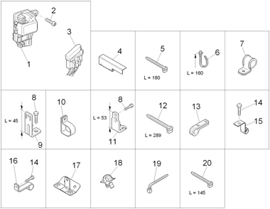 Composants de l'installation électrique