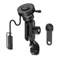 SUPPORT SMARTPHONE/TELEPHONE MOTO GR XPLORE FIXATION GUIDON 22 à 32mm ALU CNC ANTIVIBRATION ROTATION 360- A UNE MAIN DOUBLE VERROUILLAGE AVEC CHARGEUR INDUCTION (VENDU A L'UNITE) GR-MW60-L