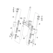 Composants de la fourche (Escorts)