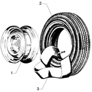 Roues avant et arriere